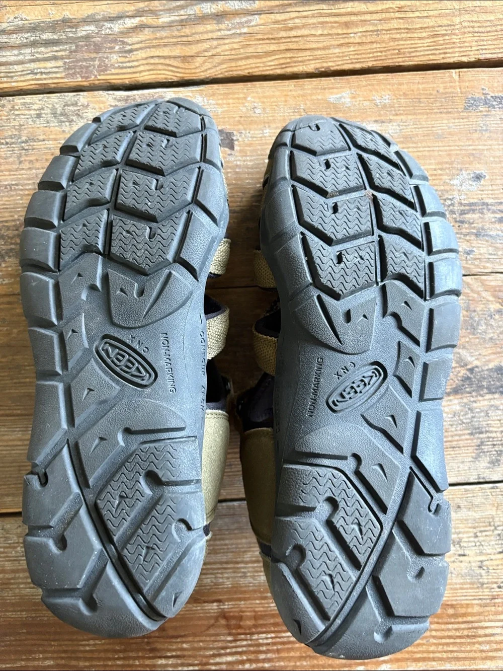 Keen Olive and Orange Outdoor Sandals